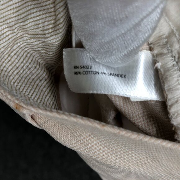 Gap Flare Ankle Pants Womens 10 Beige Stretch Curvy Fit Mid Rise Trouser Chino - Picture 9 of 10